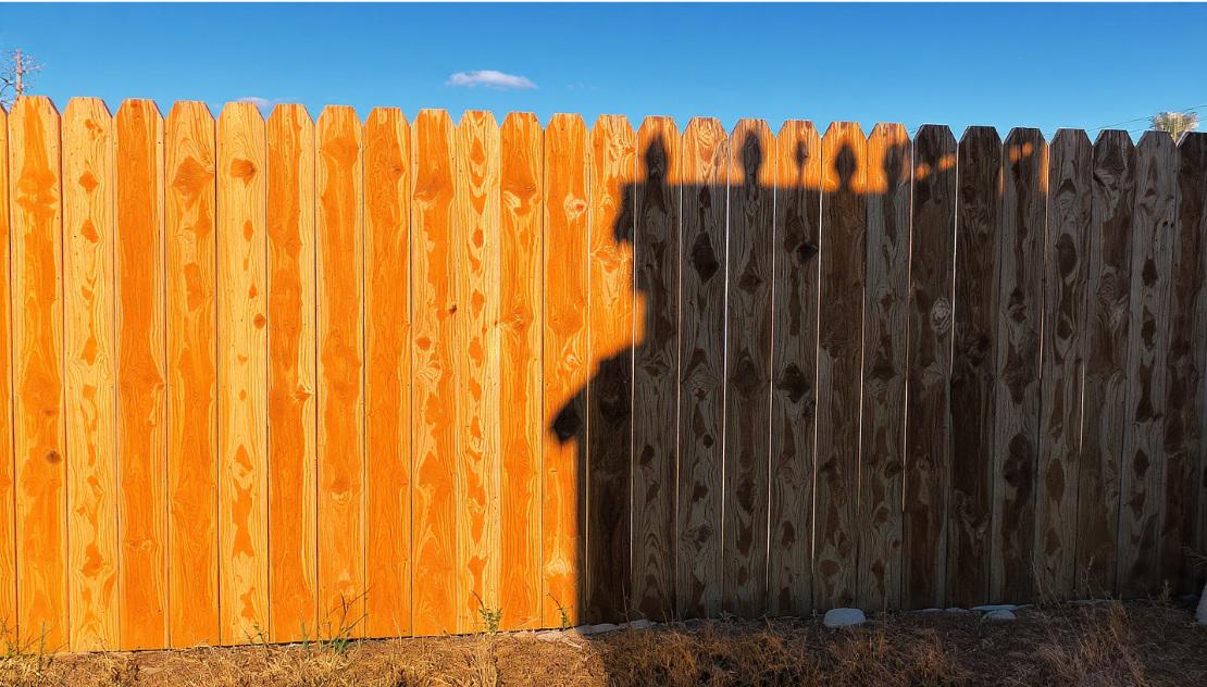 The Wood Fencing Detail Denver Residents Notice When Intense Summer Sun Hits One Side All Day