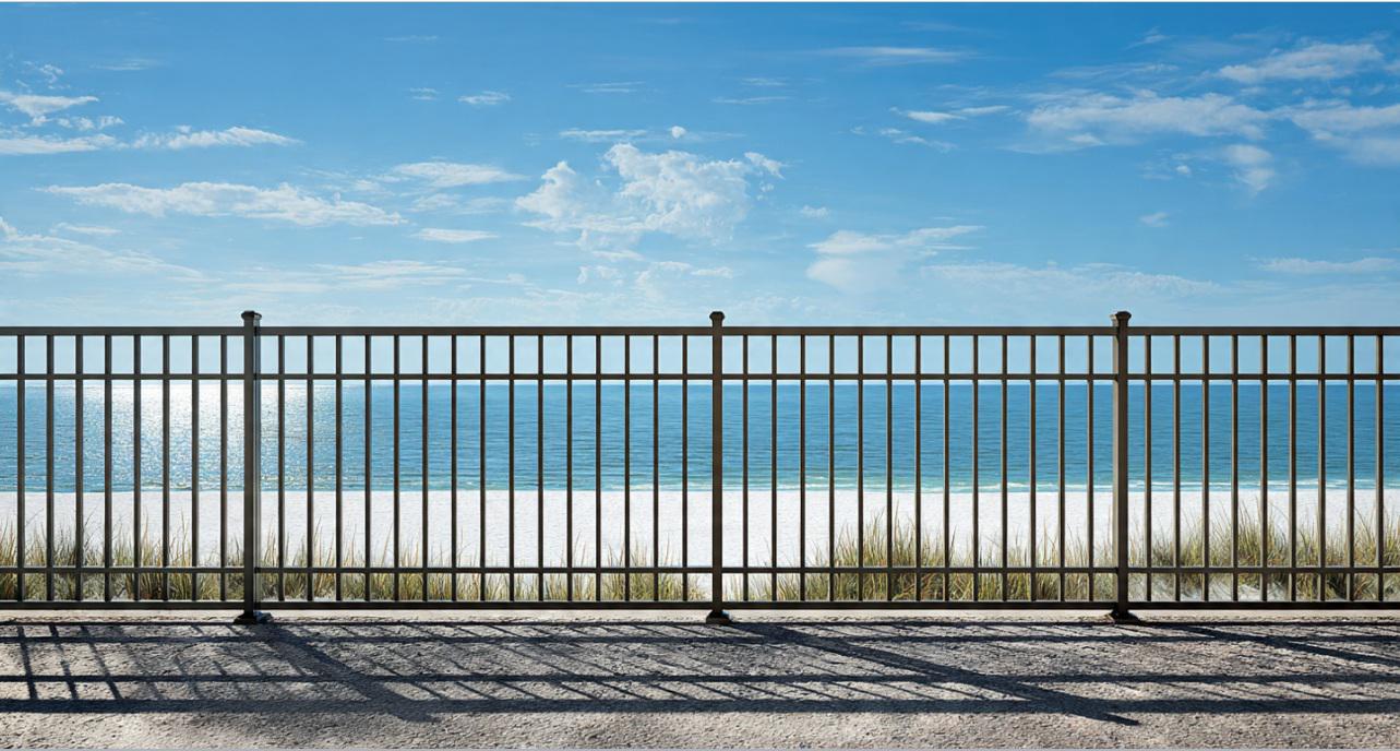 Metal fencing in Clearwater as a framework for protection that still preserves coastal openness