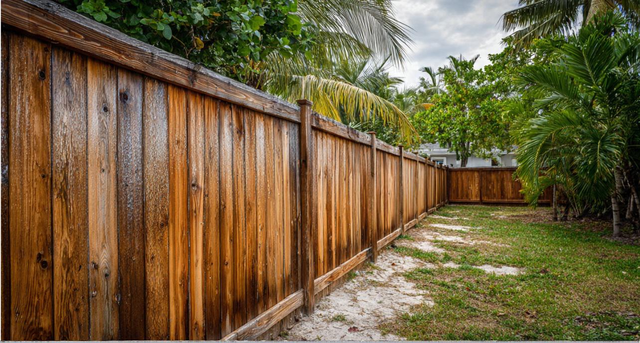Wood fencing in Clearwater and the balance between natural appeal and moisture-driven change