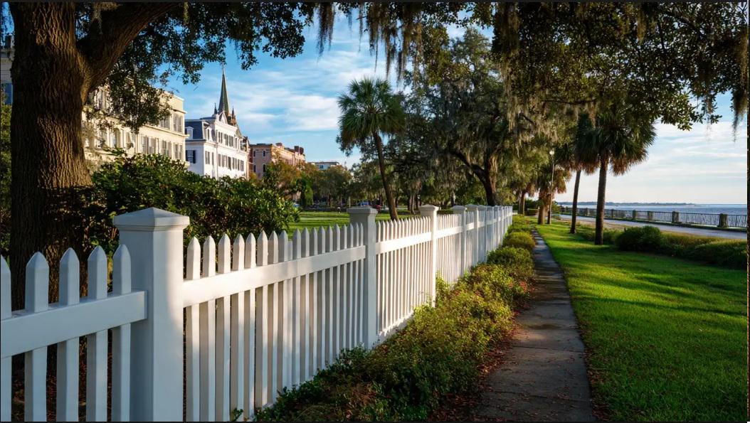 Vinyl fencing in Charleston and its ability to stay consistent through humidity and salt exposure