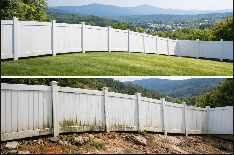 How Charlottesville elevation changes the performance of vinyl fencing over time