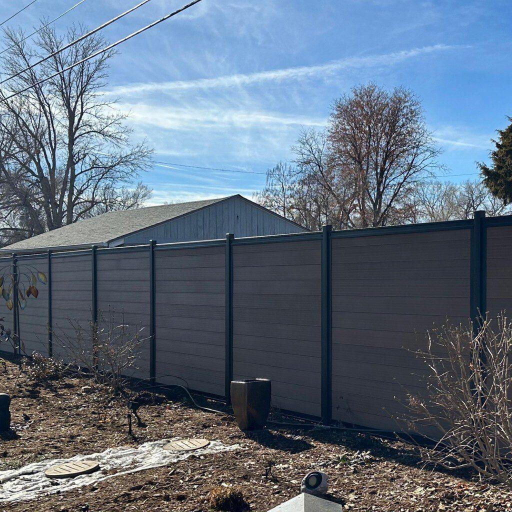 Steel Frame with Composite Pickets