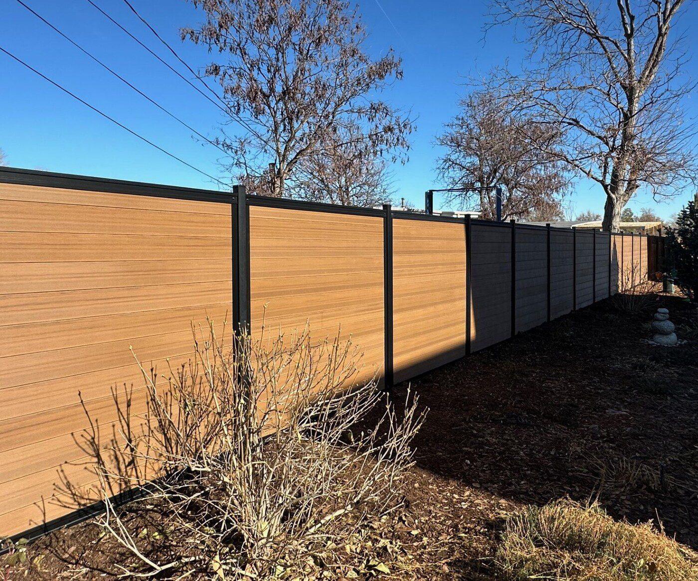 Steel Frame with Composite Pickets