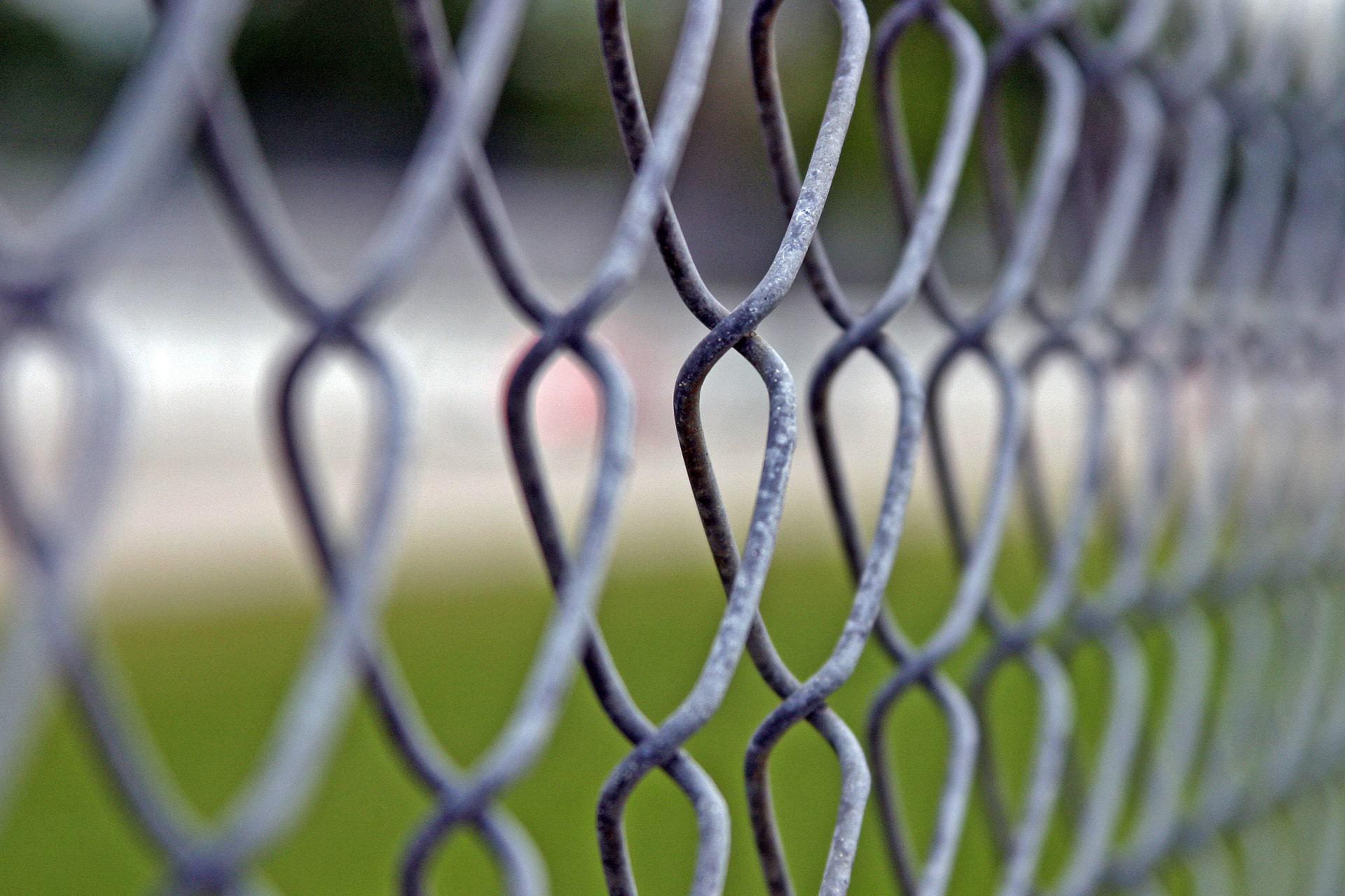 Galvanized After Weaving chain link fence by Top Rail Fence