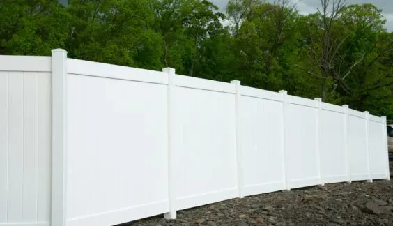 Tall White Fence