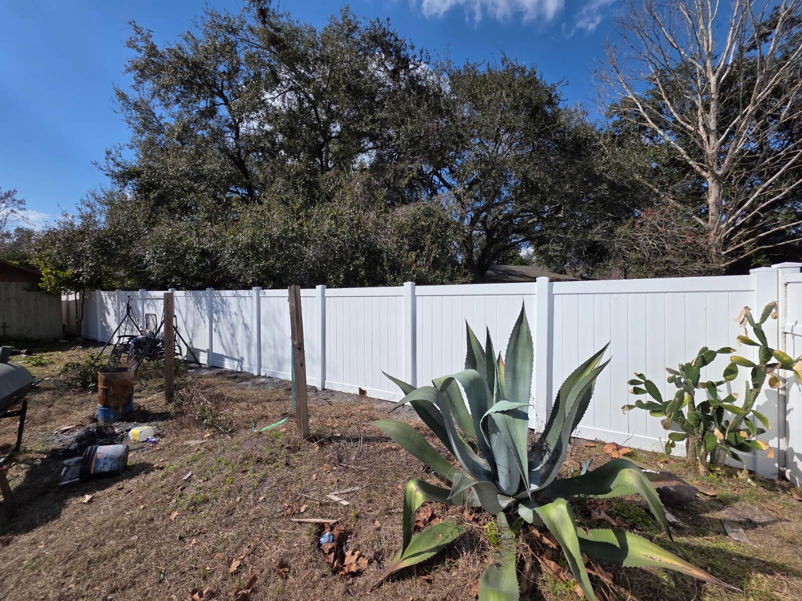 cap and trim fence installed by top rail fence