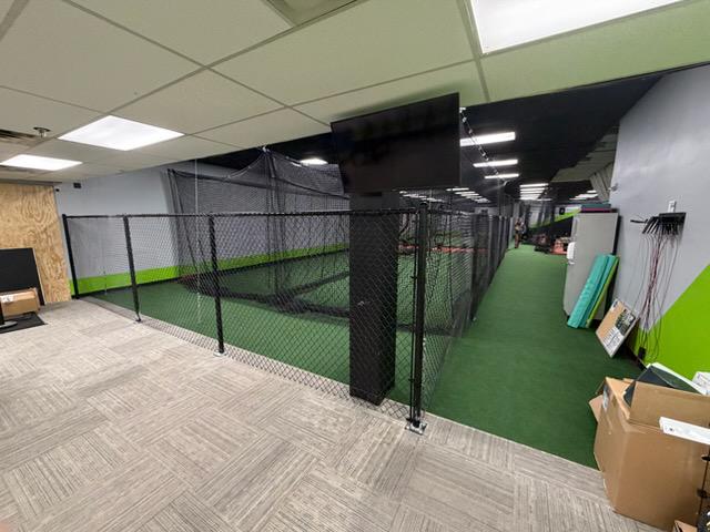 commercial fence installed by top rail fence