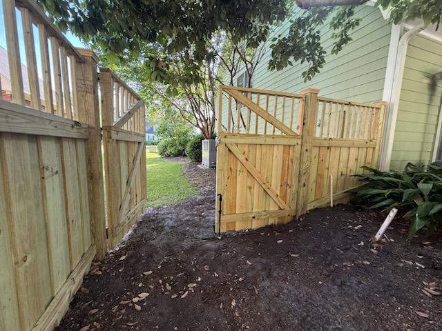 lattice top fence installed by top rail fence