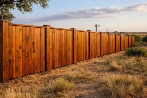 A Texas Panhandle wood fence can turn exposed property edges into a more private setting without losing its natural character