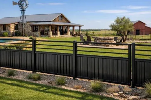 Metal fencing can give Texas Panhandle homes a secure edge while keeping the property's most attractive features visible