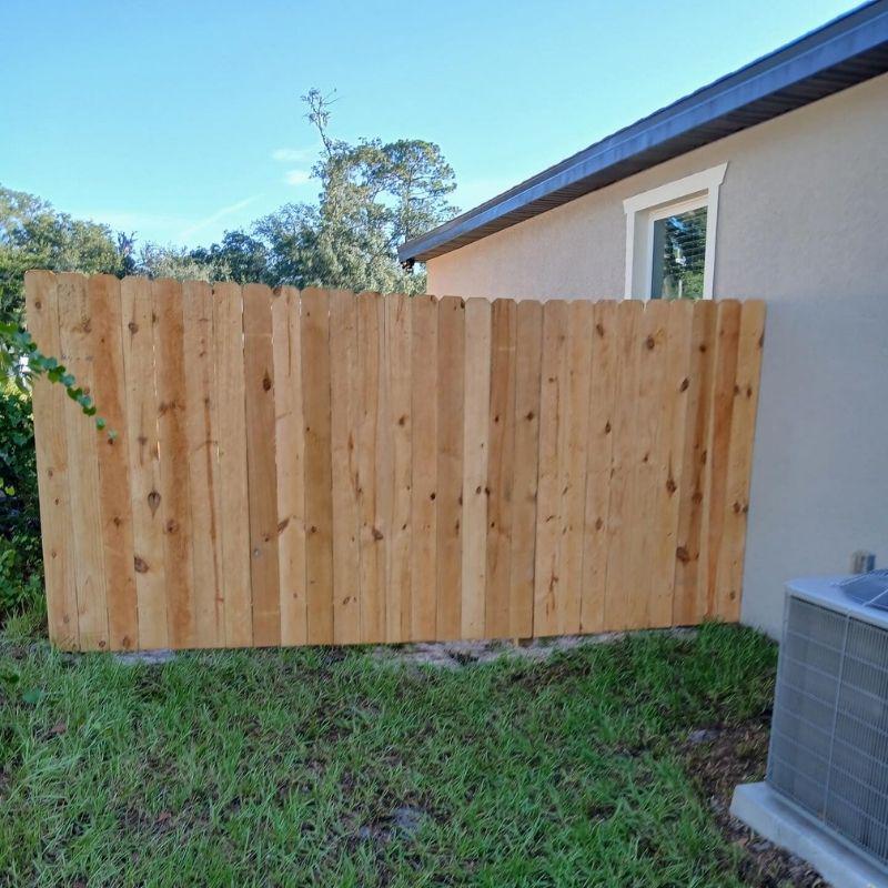 Wood Stockade Fence Installation