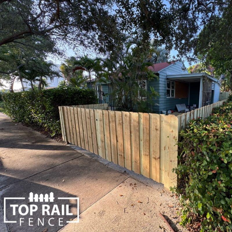 Wood & Decorative Aluminum Fence Installation