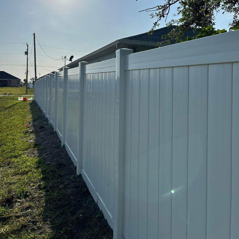 vinyl fence