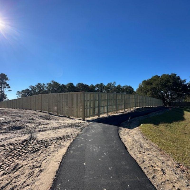 shadowbox fence installed by top rail fence wilmington