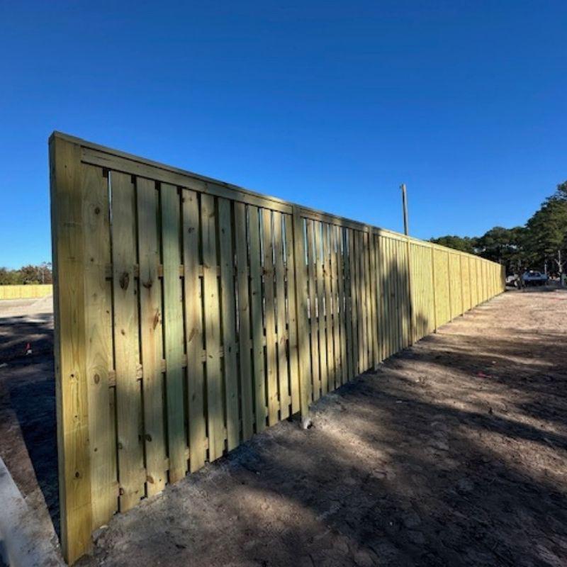 shadowbox fence installed by top rail fence wilmington