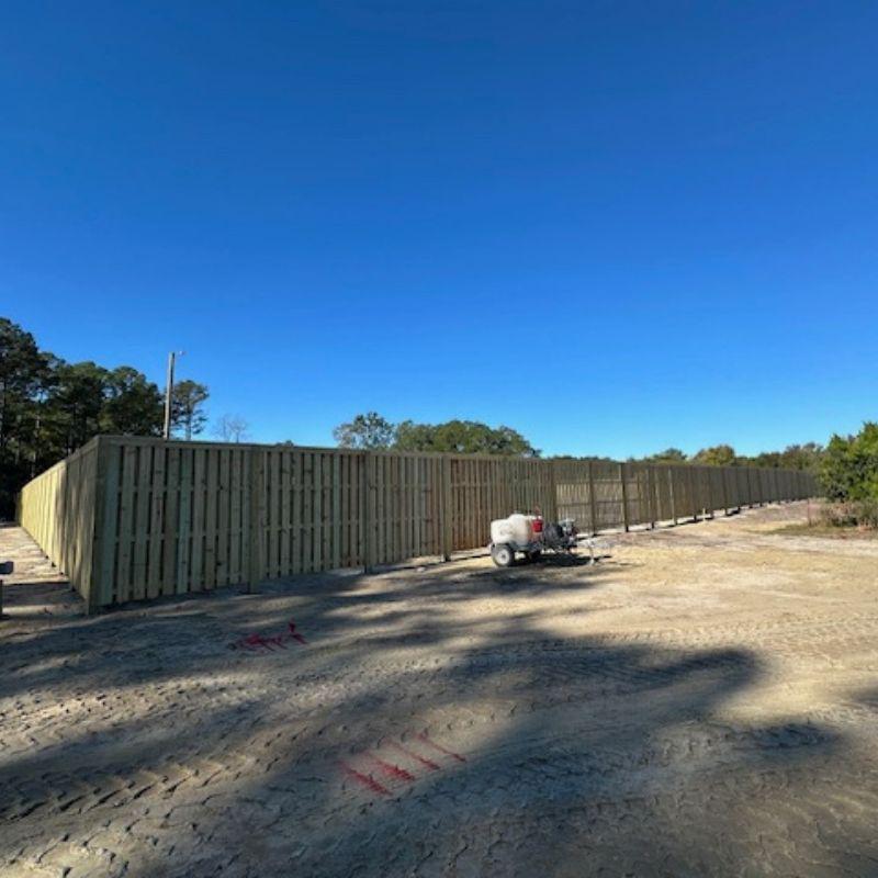 shadowbox fence installed by top rail fence wilmington