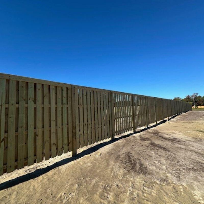shadowbox fence installed by top rail fence wilmington