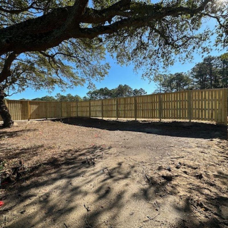 shadowbox fence installed by top rail fence wilmington