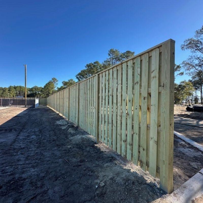 shadowbox fence installed by top rail fence wilmington