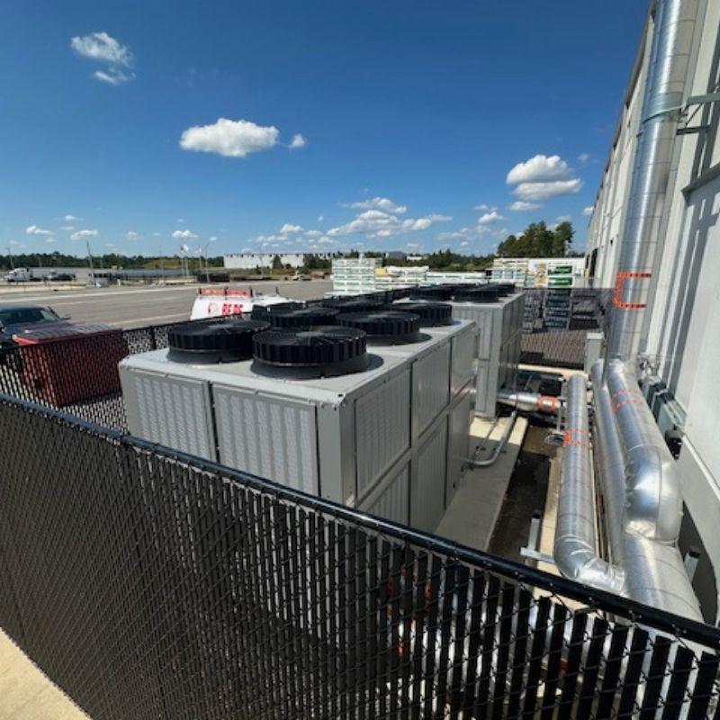 Chain link fence installed by Top Rail Fence