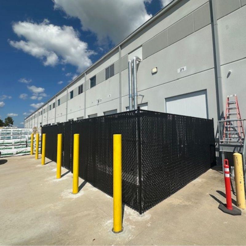 Chain link fence installed by Top Rail Fence