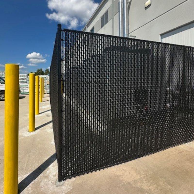 Chain link fence installed by Top Rail Fence