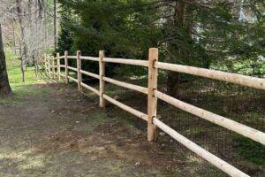 Split Rail Fence installed by Top Rail Fence