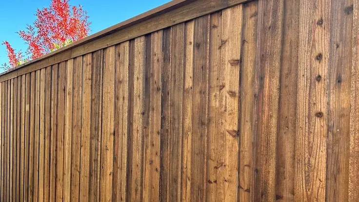 Board on Board Wood Fence