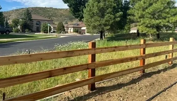 Ranch Rail Wood Fence