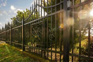 Painting a wrought iron fence