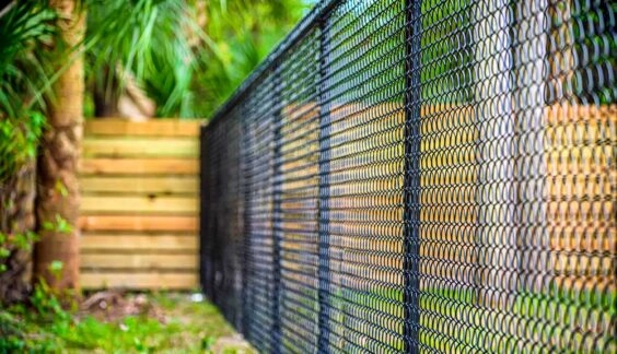 residential chain link fence from Top Rail Fence