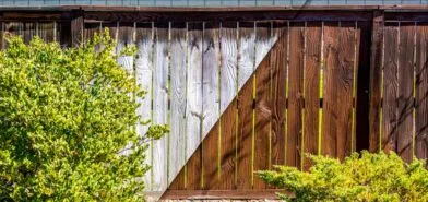 fence staining from Top Rail Fence