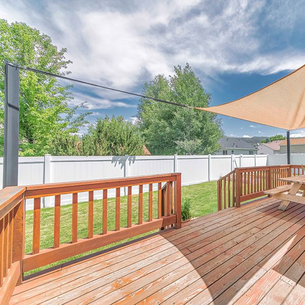 Wood railing fence by Top Rail Fence