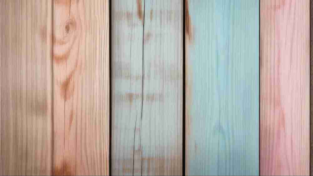 Different pastel colors fence wall