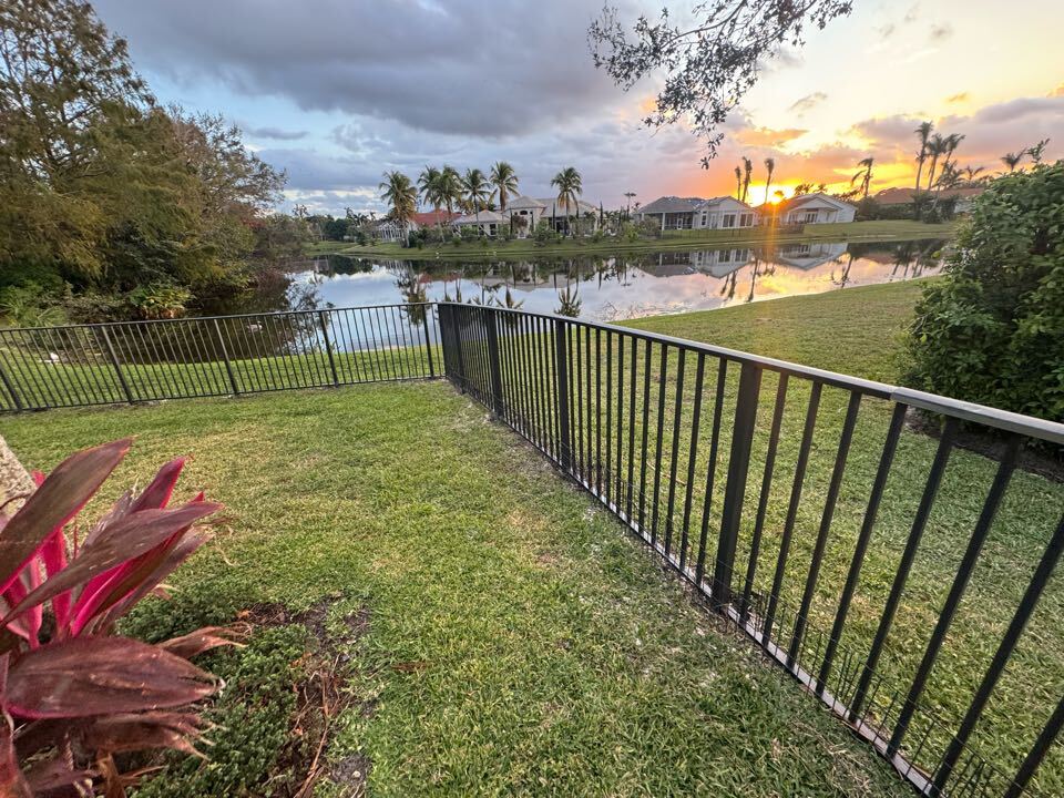 In the Binks Forest community of Wellington, FL, we replaced 60 feet of bronze aluminum fencing damaged by the recent hurricane. The new fence restores safety and style, built to withstand Florida’s weather. 