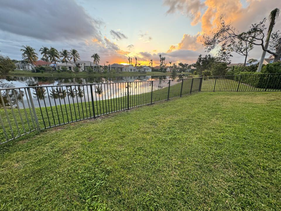 In the Binks Forest community of Wellington, FL, we replaced 60 feet of bronze aluminum fencing damaged by the recent hurricane. The new fence restores safety and style, built to withstand Florida’s weather. 