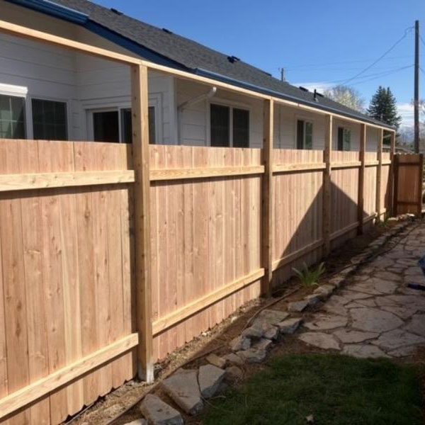 wood fence stockade