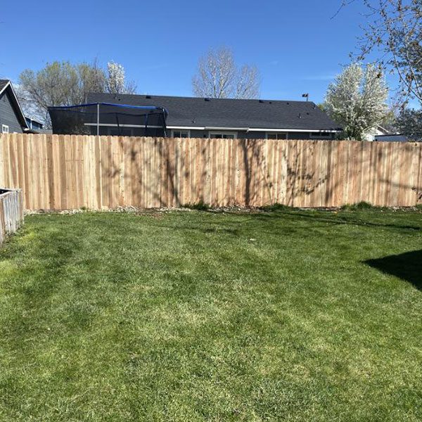 stockade wood fence in boise
