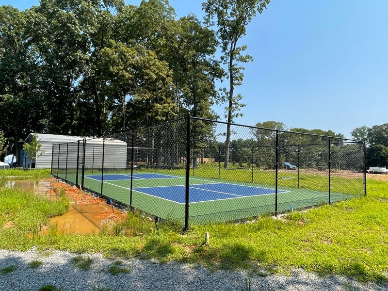 tennis court chain link fence in Richmond, VA