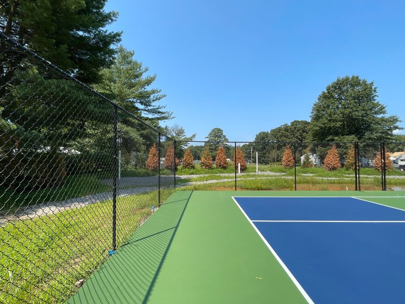 chain link fence for tennis court