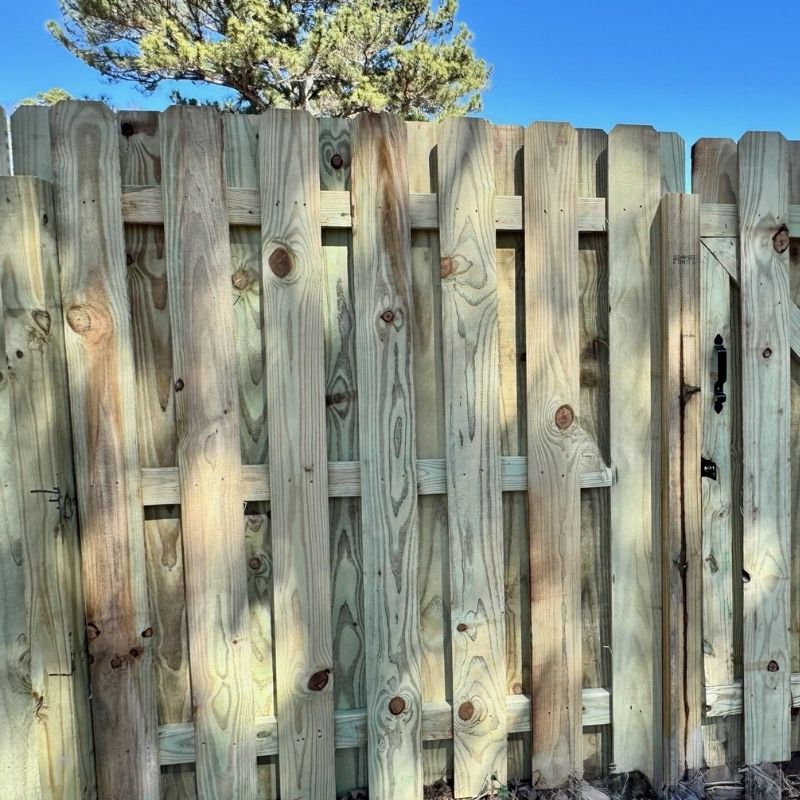 Shadowbox fence installed by Top Rail Fence