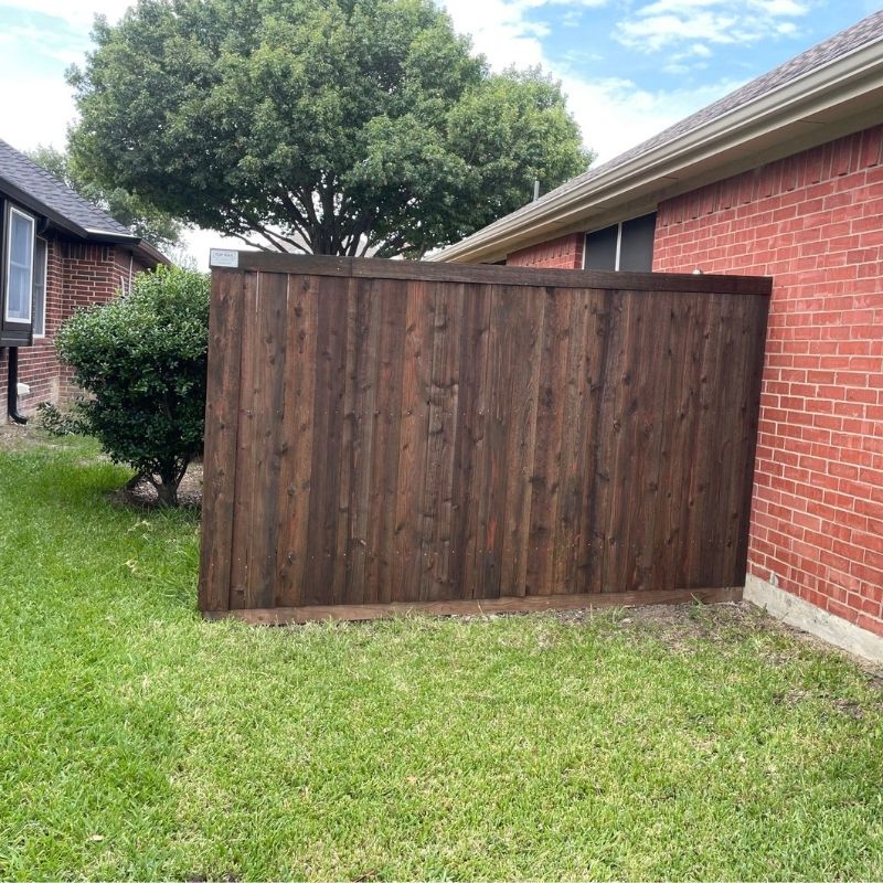 Wood fence installed by Top Rail Fence