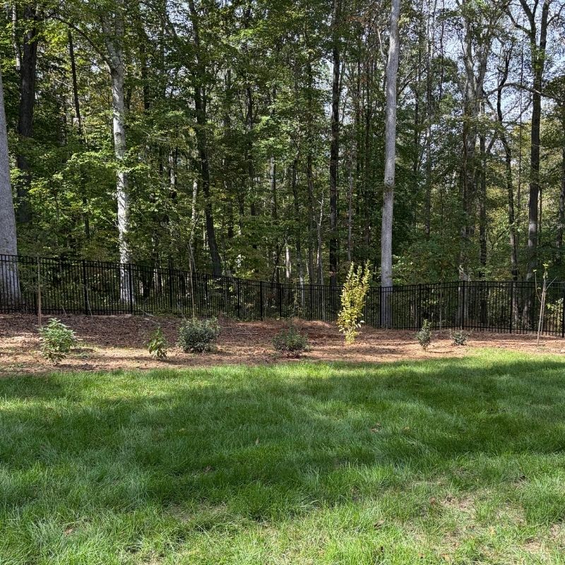 Aluminum fence installed by Top Rail Fence