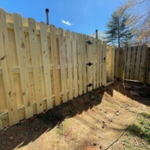 shadowbox fence installed by Top Rail Fence