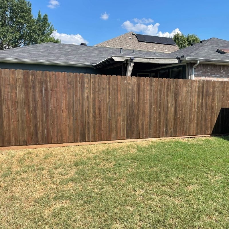wood fence installed by Top Rail Fence