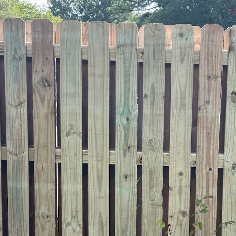 Spaced Board fence installed by Top Rail Fence