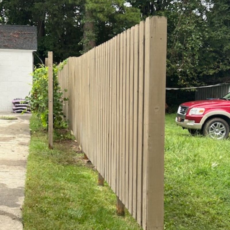 Spaced Board fence installed by Top Rail Fence