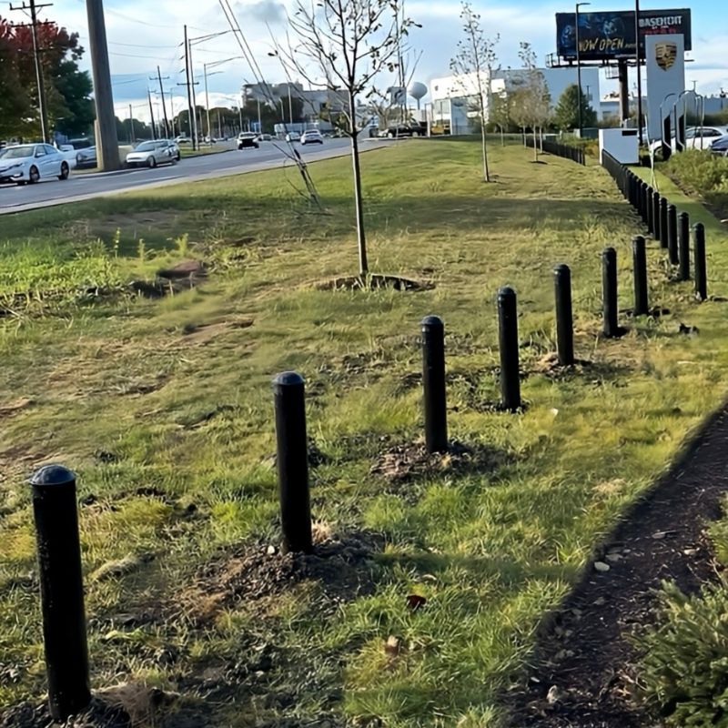 Bollard Gate at Porsche Dealership