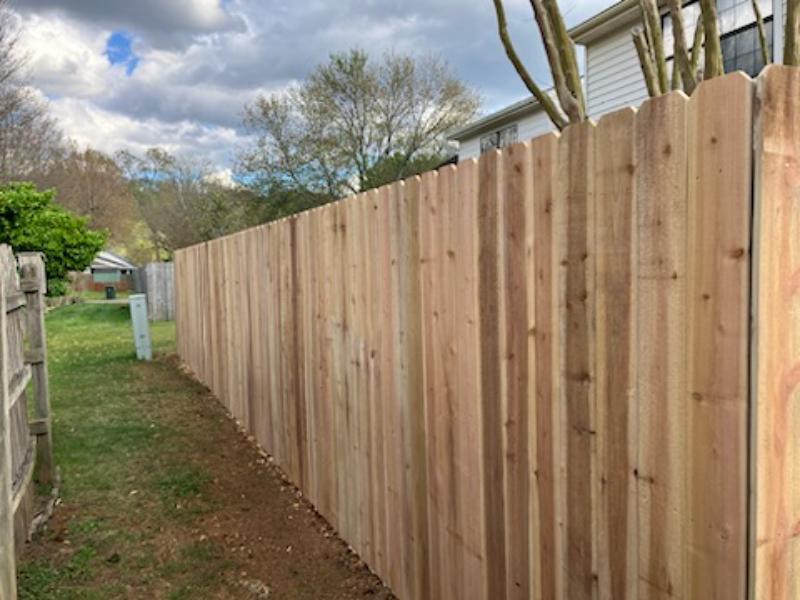 A Wooden Top Rail Fence in Chattanooga