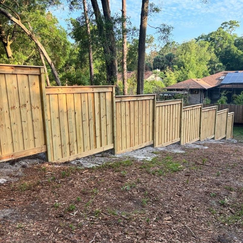 cap and trim fence installed by top rail fence